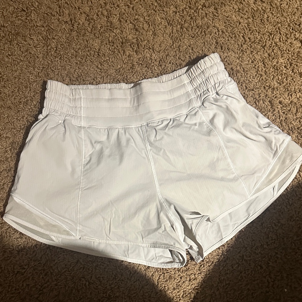 Lululemon Athletica White Athletic Shorts